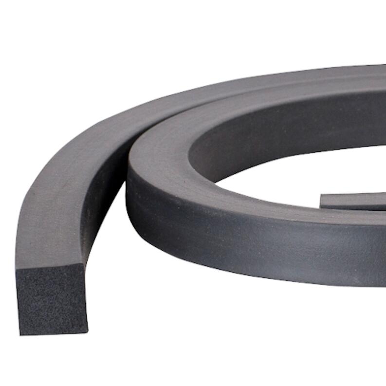 Detailansicht EPDM / Moosgummi Vierkantprofil ohne Kleber - 15° Shore A - 10mm x 6mm