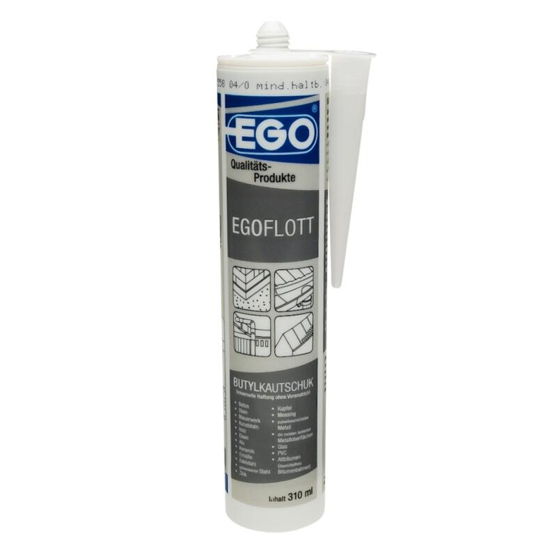 EGOFLOTT grau - spritzbarer Butylkautschuk Dichtstoff - 310 ml Kartusche