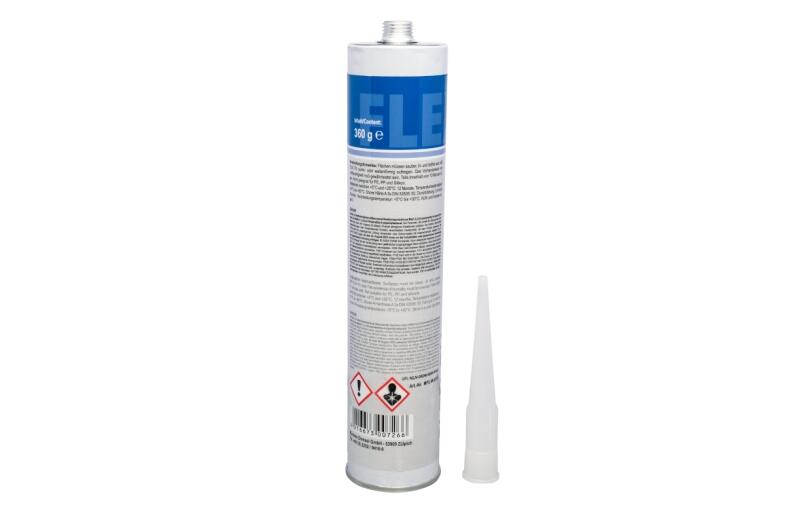MD Flex PU - dauerelastischer Kleb- und Dichtstoff weiß - Kartusche von hinten