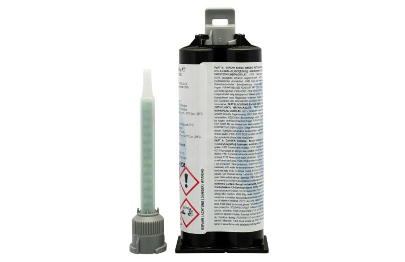 2K Hochleistungskleber - verstärkter Acrylklebstoff - Doppelkartusche 1:1 von hinten