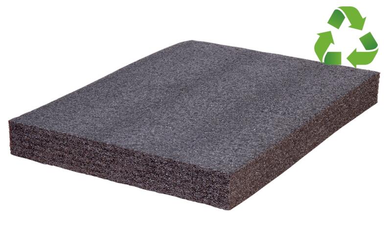 Multilayer-Schaumstoff schwarz-schwarz 500 x 1.000 x 30 mm für Werkzeugeinlage, Werkzeugwand,