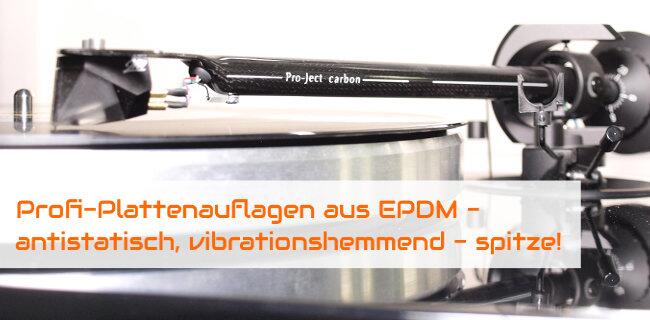 Professionelle EPDM-Schallplattenauflagen - vibrationshemmend, antistatisch, ...